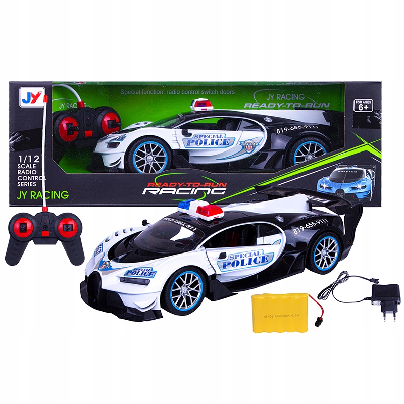 

Auto policyjne zdalnie sterowane na pilot Rc