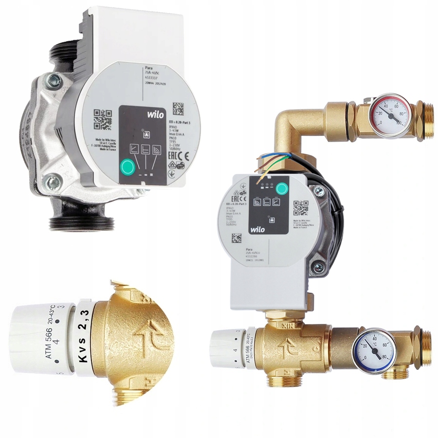 Miešacia Sada Skupina Do Rozdeľovača Čerpadlo Wilo Ventil Afriso 2,3 m³/h