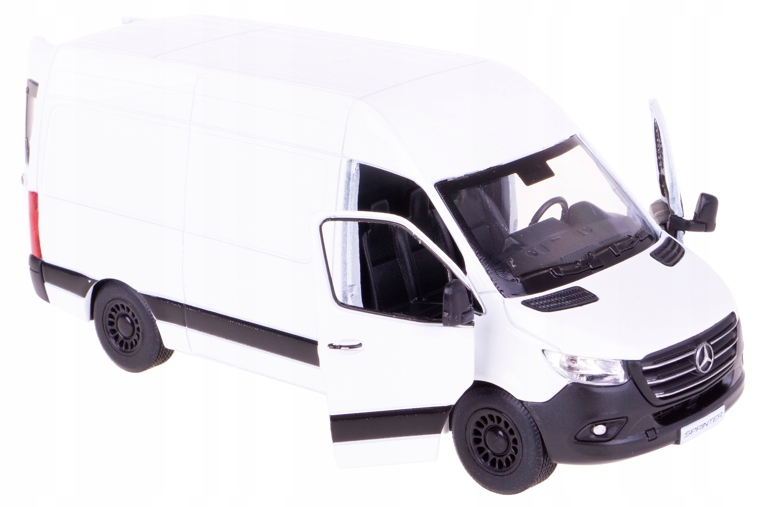 

Mercedes-benz Sprinter Model Metal Kinsmart Biały