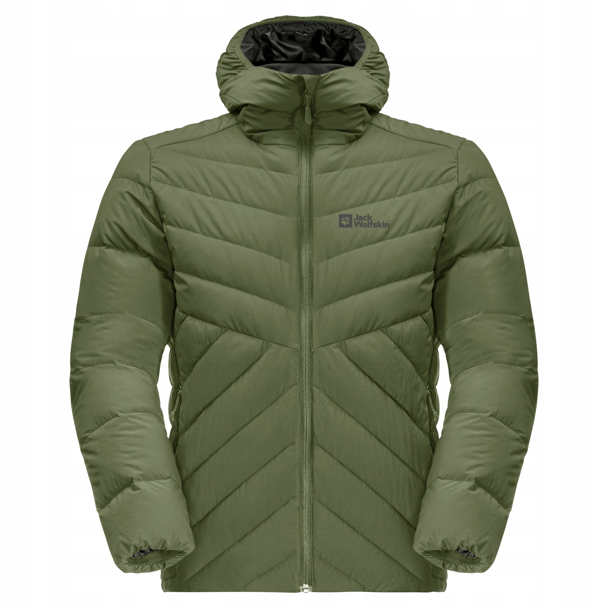 3045 Bunda Jack Wolfskin Pánská Zimní S Kapucí péřová prošívaná M