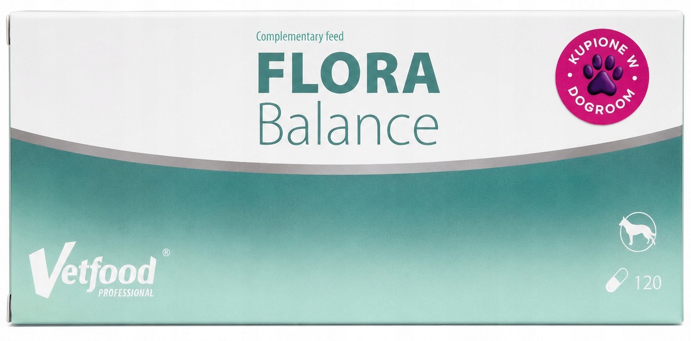 Vetfood Flora Balance 120 kapsułek dla psów