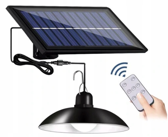 ŻYRANDOL LAMPA SOLARNA WISZĄCA SUFITOWA ZEWNĘTRZNA Stopień ochrony IP IP44