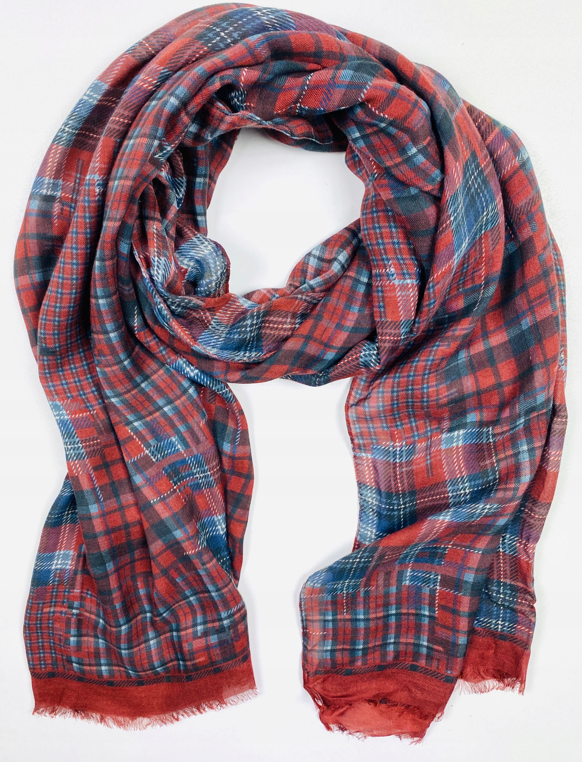 

Eton Szal Szalik męski Lekki Scarf Casual Krata