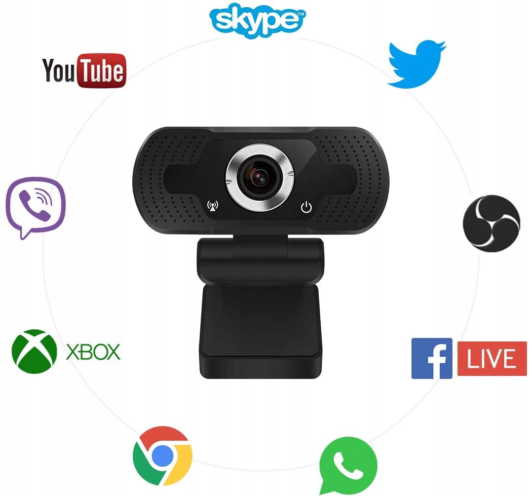 KAMERKA KAMERA INTERNETOWA DO LEKCJI FULL HD 192 x1080 DO LAPTOPA PC AGOG Model WBB-1080P