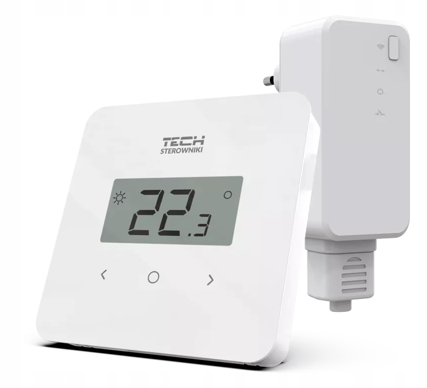 Izbový regulátor Tech Sterowniki bezdrôtový T-2.2 biely