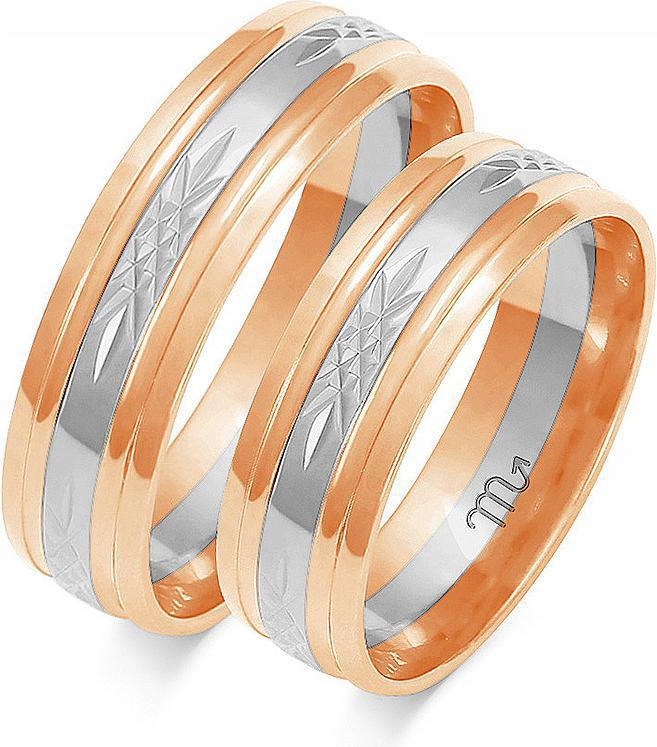 Zlatý snubní prsten pro novomanžele 14k 585 vel. 14 15 16 pro muže, s gravírováním