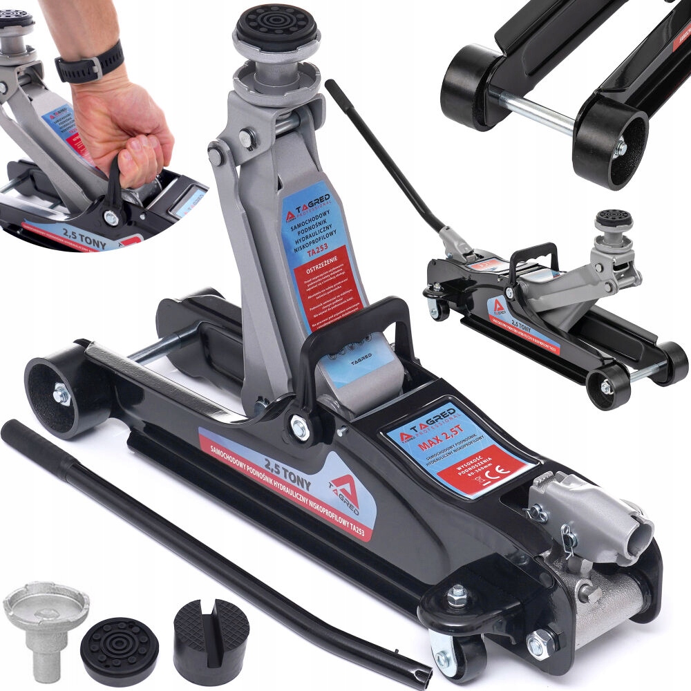 Hever Do Auta Nízkoprofilový Žába 2,5T Silný Gumový Nástavek