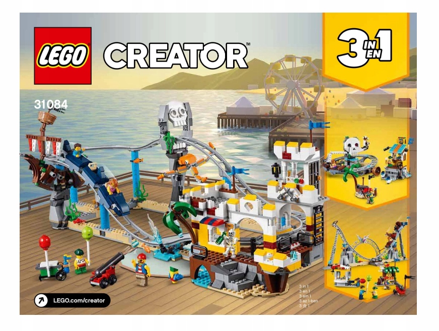 LEGO бумажная инструкция-Creator Pirate Roller Coaster 31084 2018г.