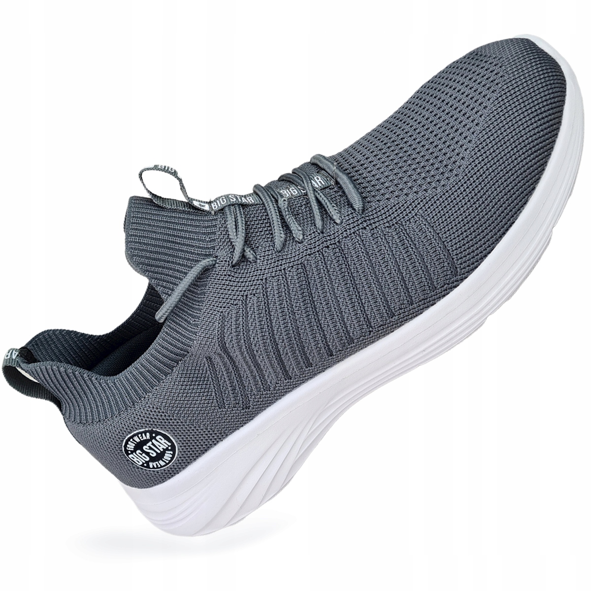 

lekkie buty męskie Big Star szare JJ174290 43