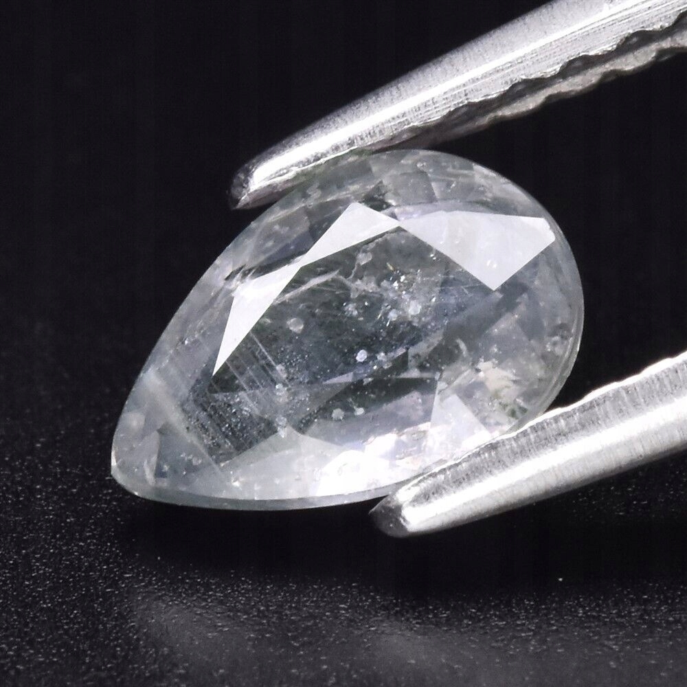 Přírodní Safír 0.84ct Šedá Slza eCertifikát Wbd