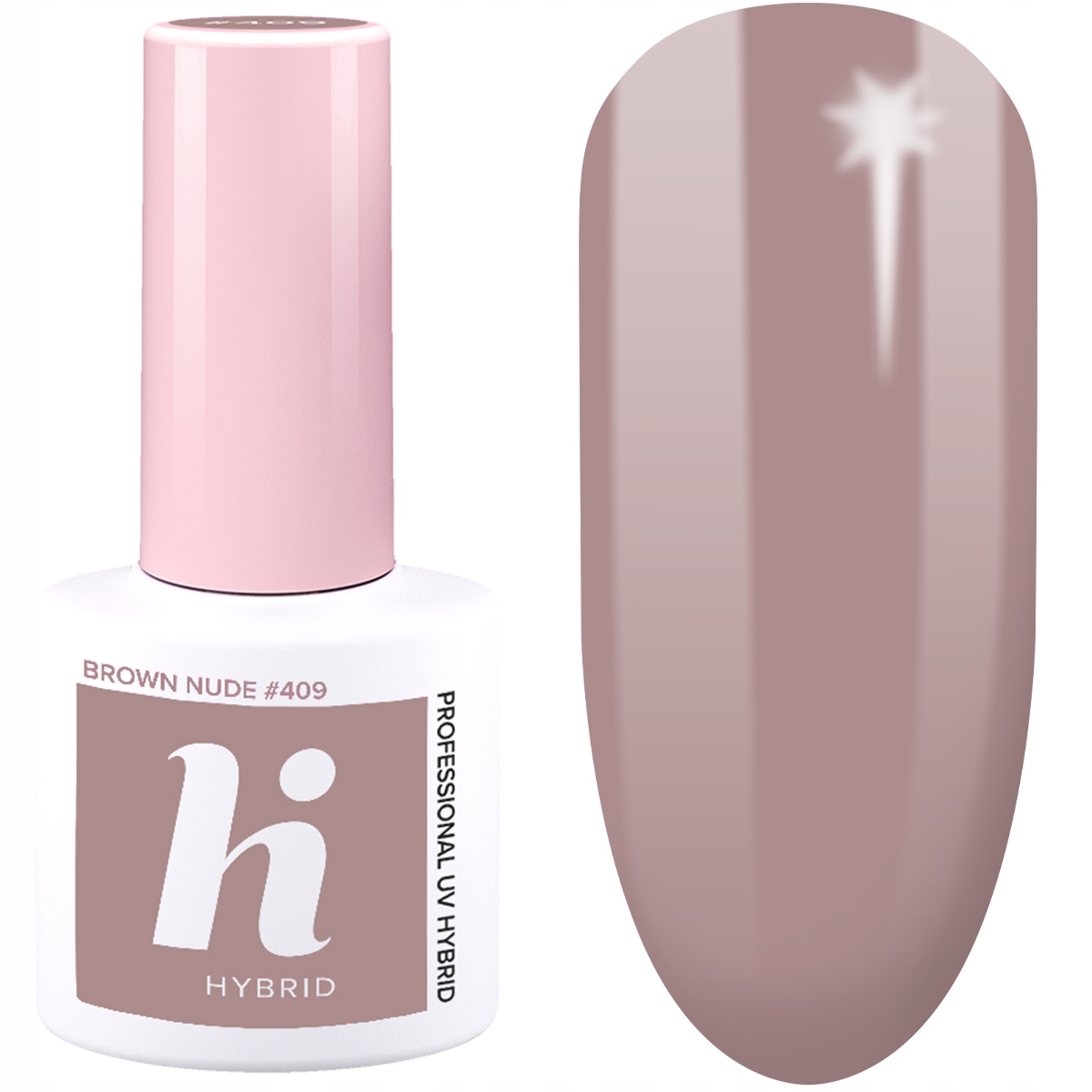 

409 Hi Hybrid Lakier Hybrydowy Brown Nude 5ML