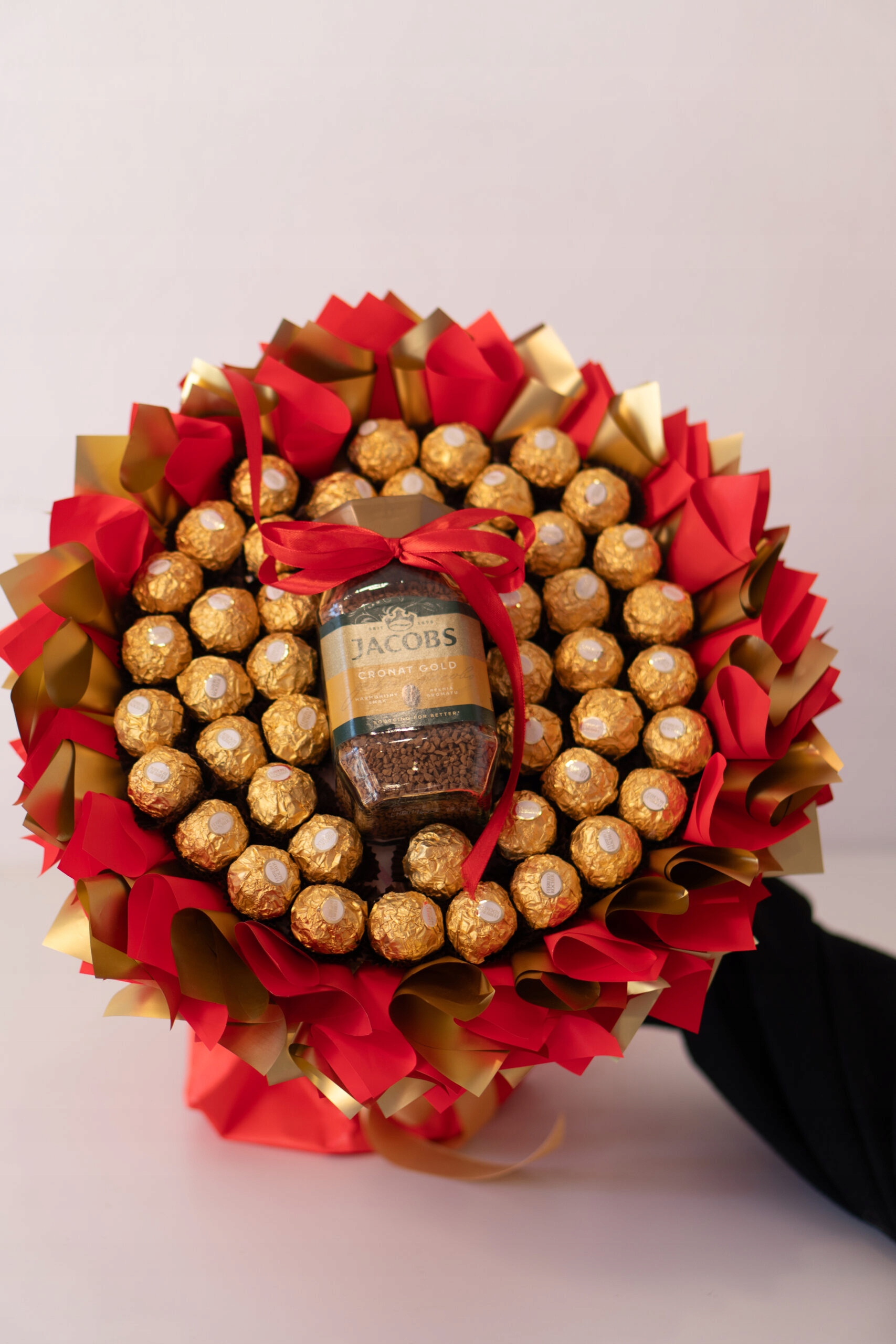 Levně Kytice sladkostí s kávou pro učitele, poděkování rodičům