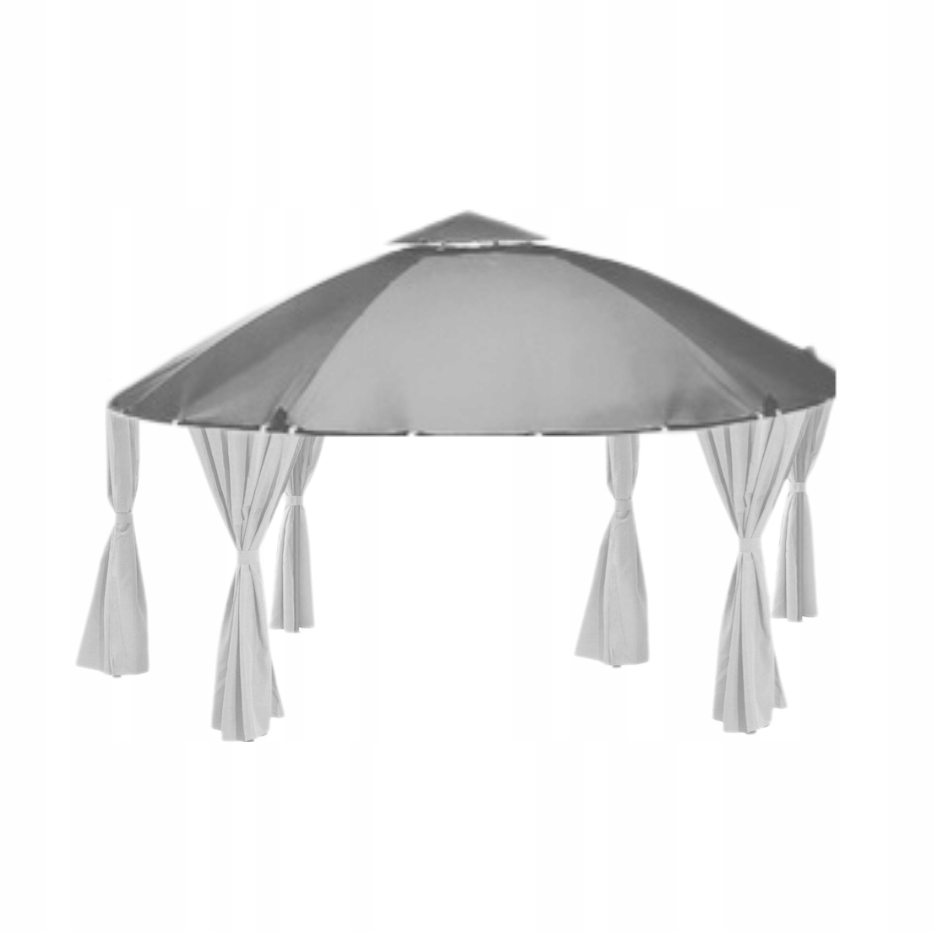 Poszycie wodoodporne do pawilonu ogrodowego OBI BRAGA 350 CM STALOWY