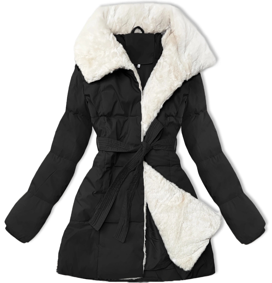 Dámská Bunda Stojáček 16M9165 Černá L (40)