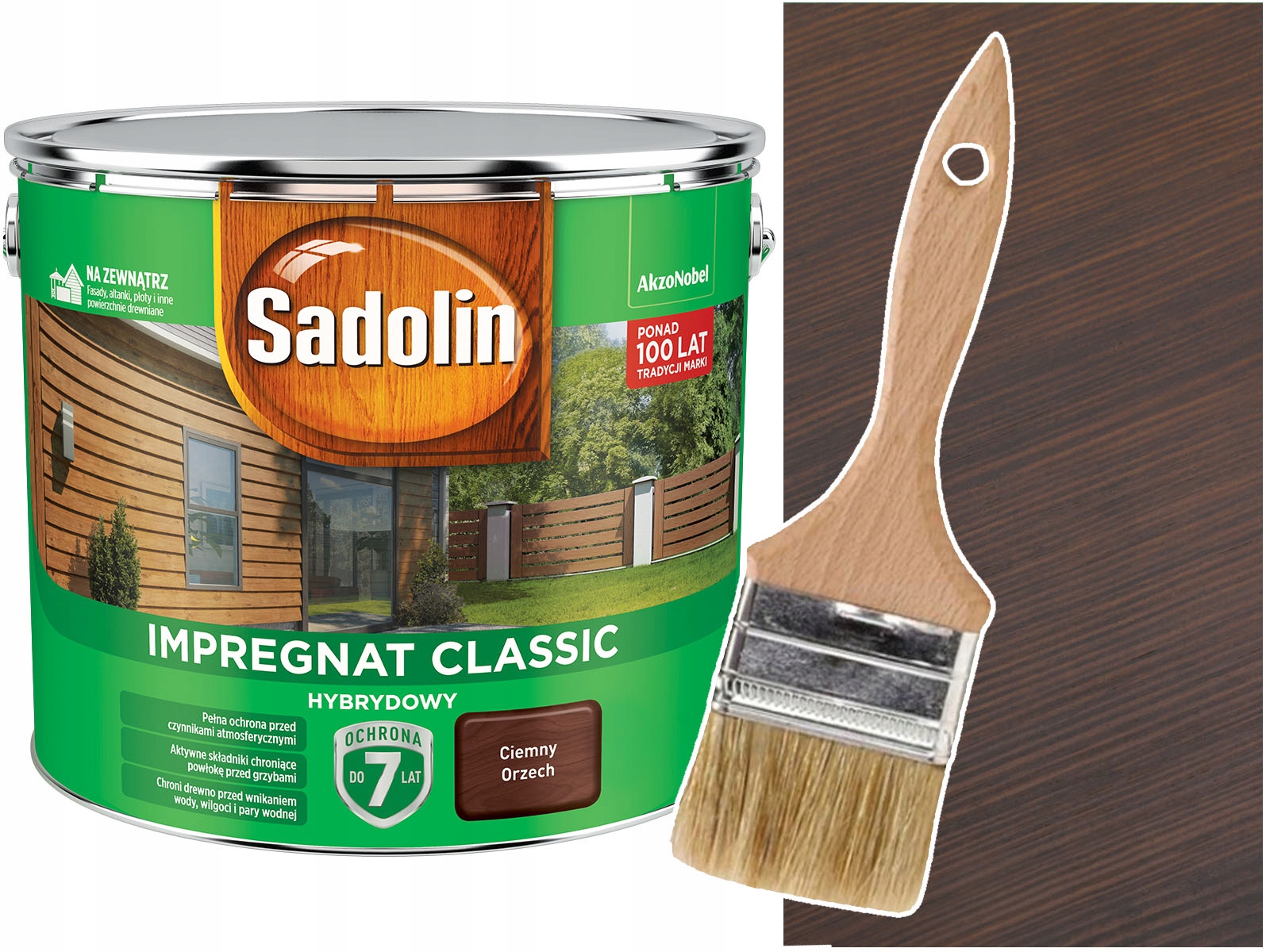 Sadolin Classic Hybrydowy Ciemny Orzech 4,5L