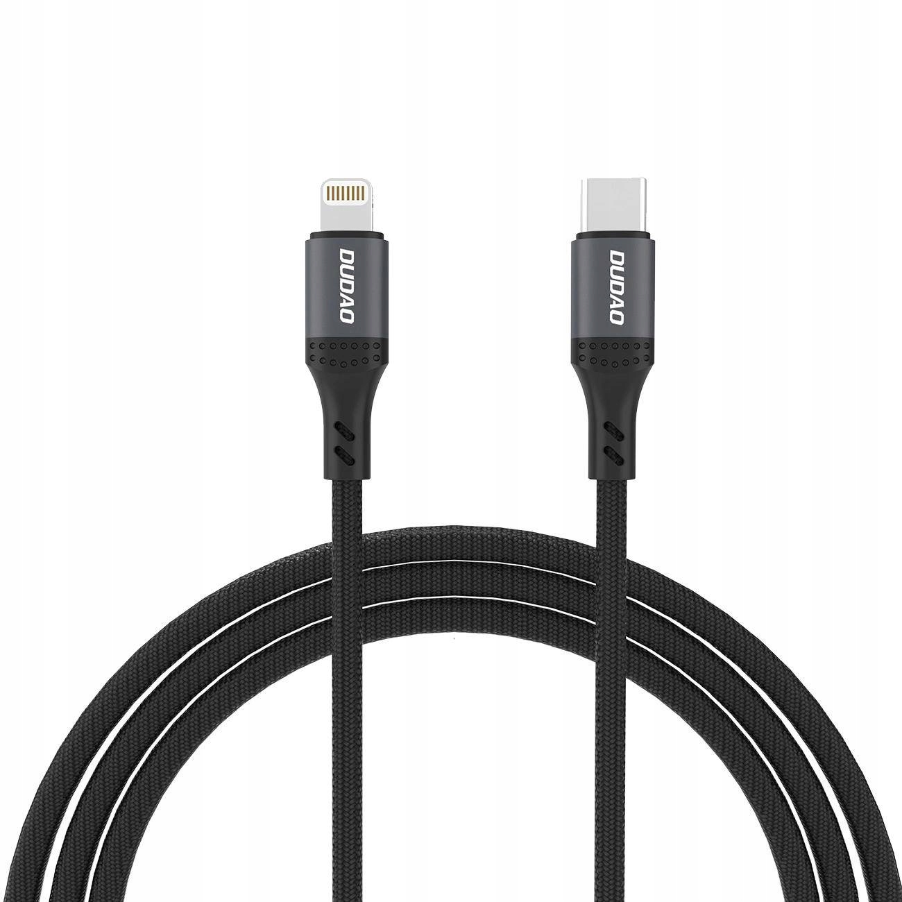 Kabel Dudao L3Cl Do Usb-C Lightning 30W W Oplocie 1,2M Czarny