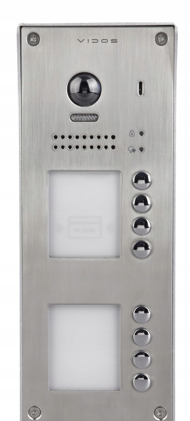 S1108A 8-rodinný bránový panel s čítačkou kariet Rfid na stenu