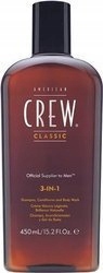American Crew 3In1 Šampon Kondicionér Gel Men 1000 ml