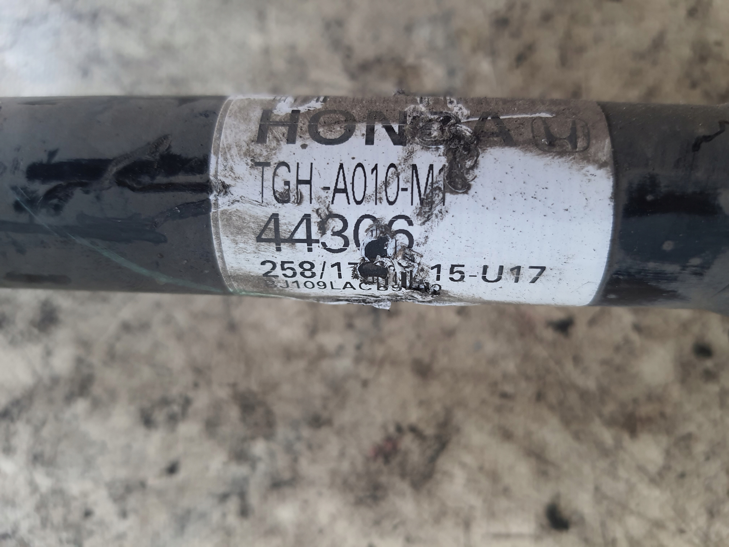 HONDA CIVIC X TYPE R 17-> semi-axis left
