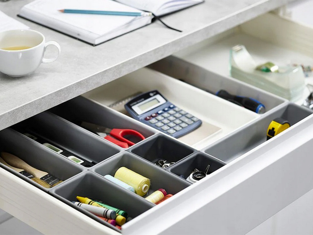 Organizer pojemnik kuchenny na sztućce do szuflady Liczba przegródek 10