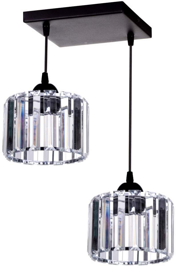 

Szklana Lampa Wisząca Sufitowa Żyrandol Plafon Led