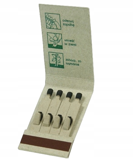 ZAPAŁKI Z NASIONAMI KWIATÓW Ekologiczne Biodegradowalne Zapałki Mirabilis Marka inna marka