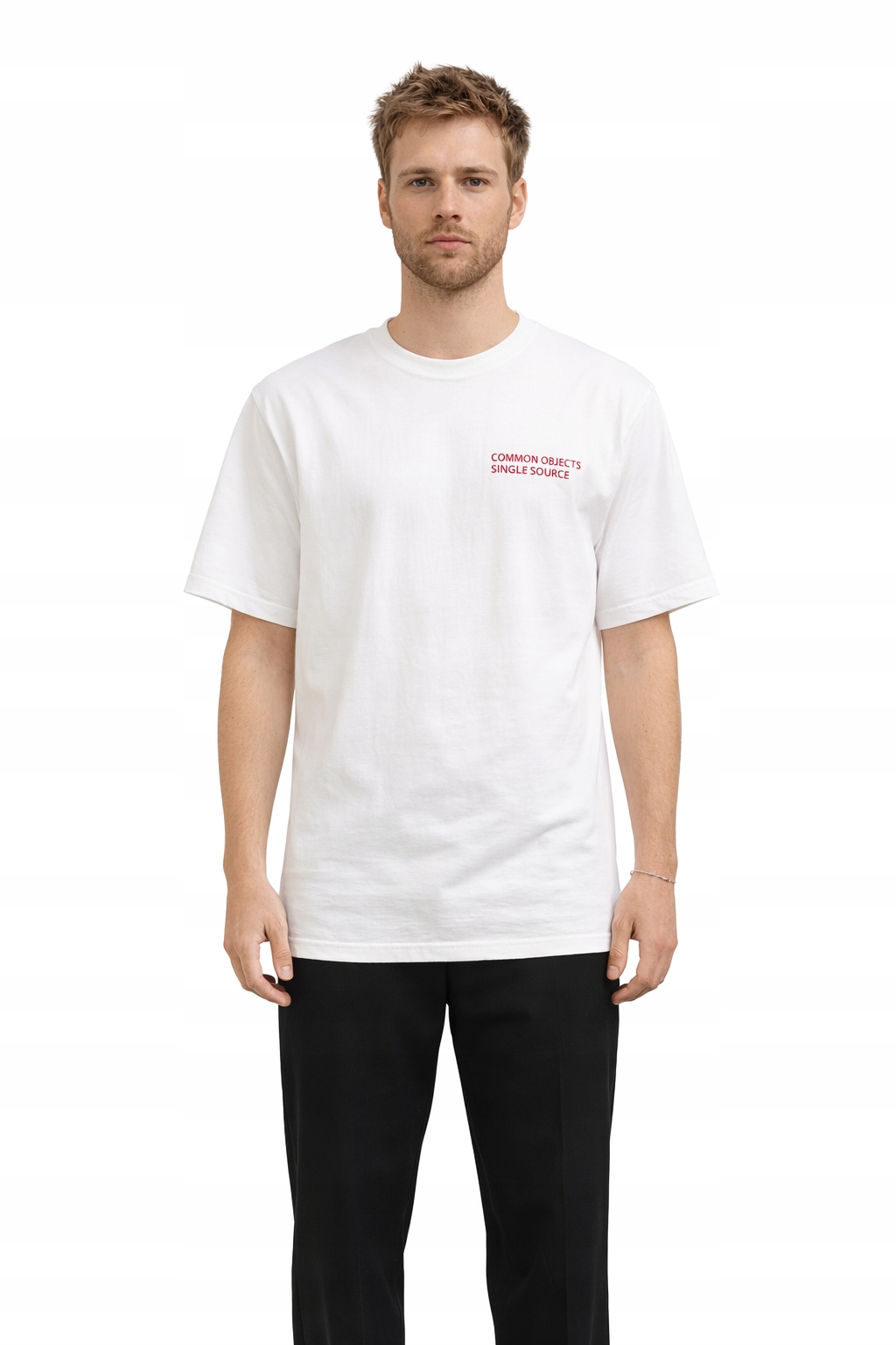 Samsoe Samsoe Bílé Tričko S Kulatým Výstřihem, Nápisy L I3A