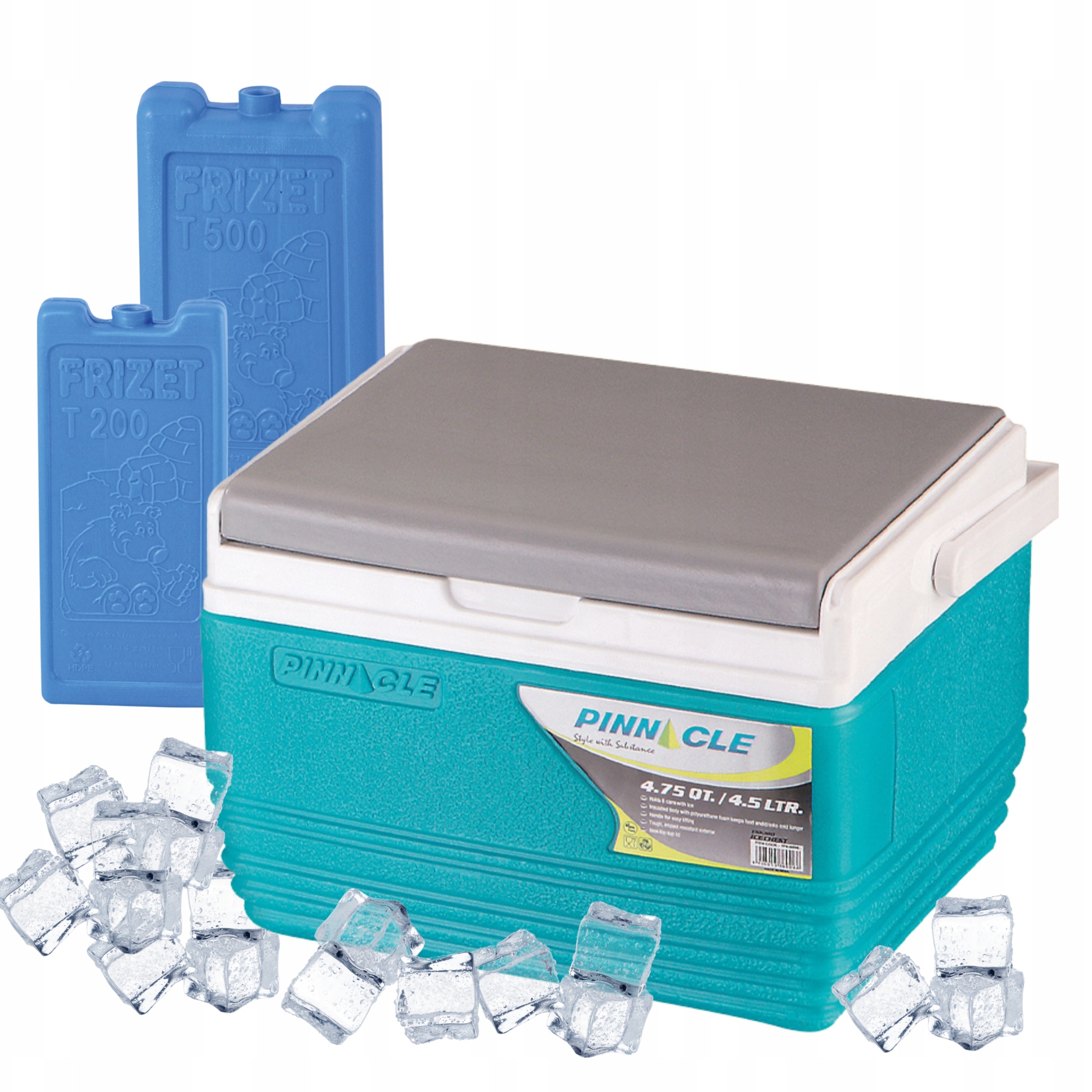 Turistická lednička na náplně 4,5 l Pinnacle Tpx 6006 tyrkysová 2 náplně