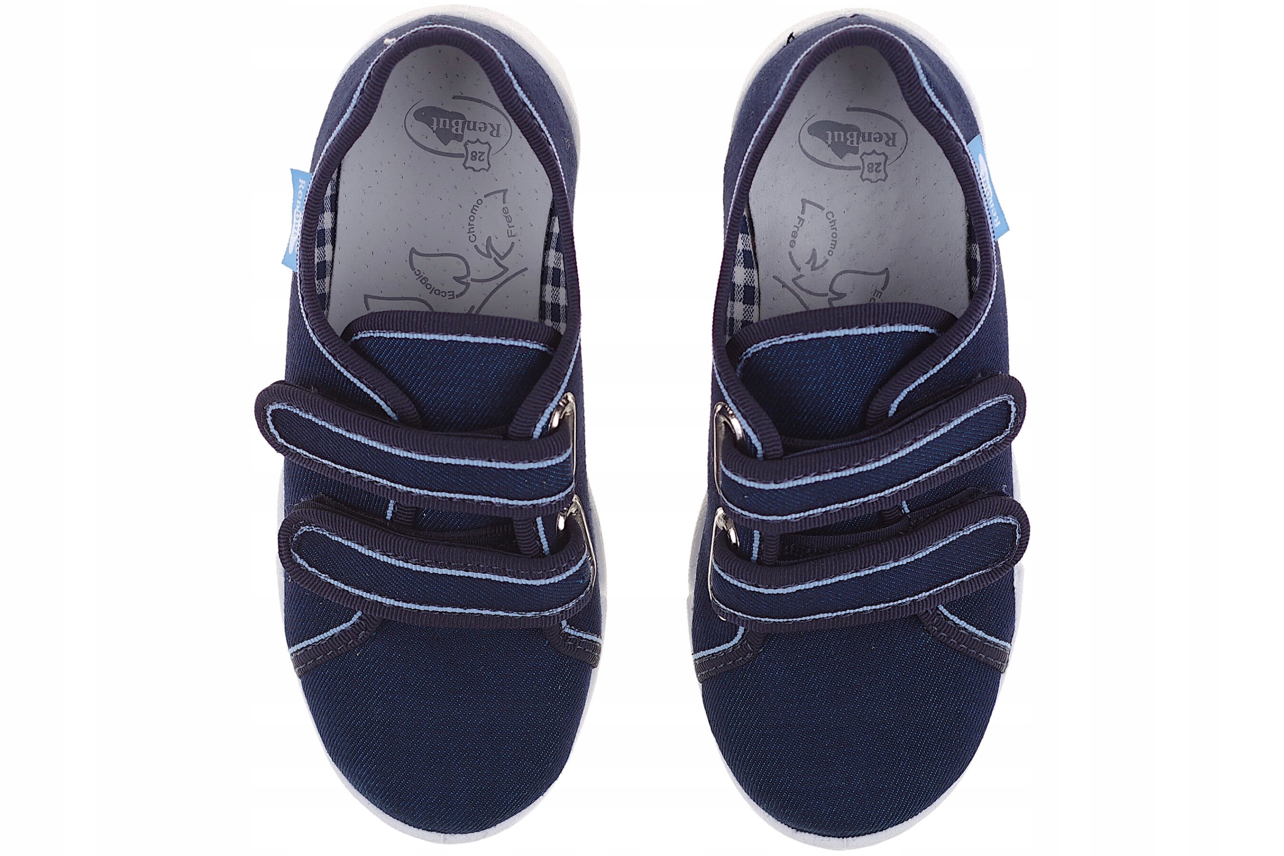 

Kapcie tekstylne trampki 33-374 skóra RenBut r. 29