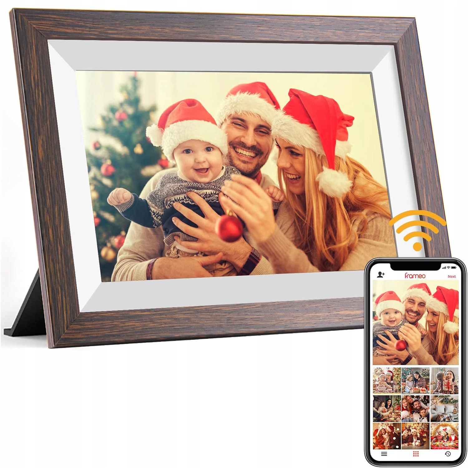 Digitální Rámeček Na Fotografie Frameo Wi-fi 10,1" Vysoká Kvalita Svatební Dárky