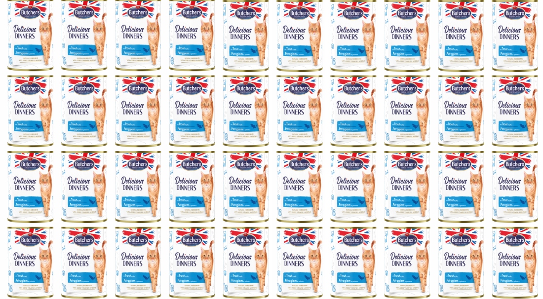 Butcher's mokra karma dla kota Delicious Dinners 40x400g z pstrągiem