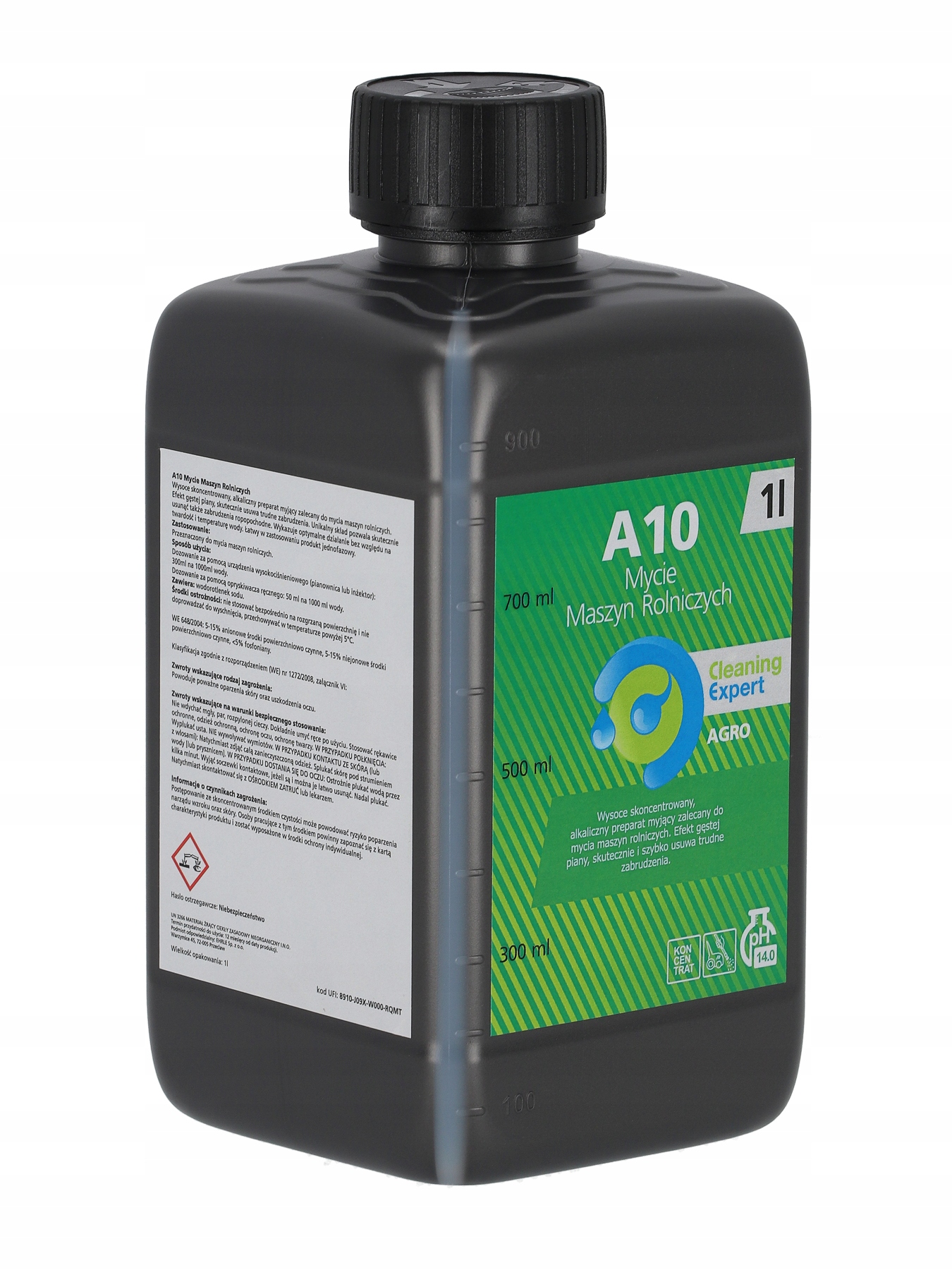 CHEMIA, ŚRODEK DO MYCIA MASZYN ROLNICZYCH,PIANA AKTYWNA A10 - 1L Pojemność w ofercie 1 l