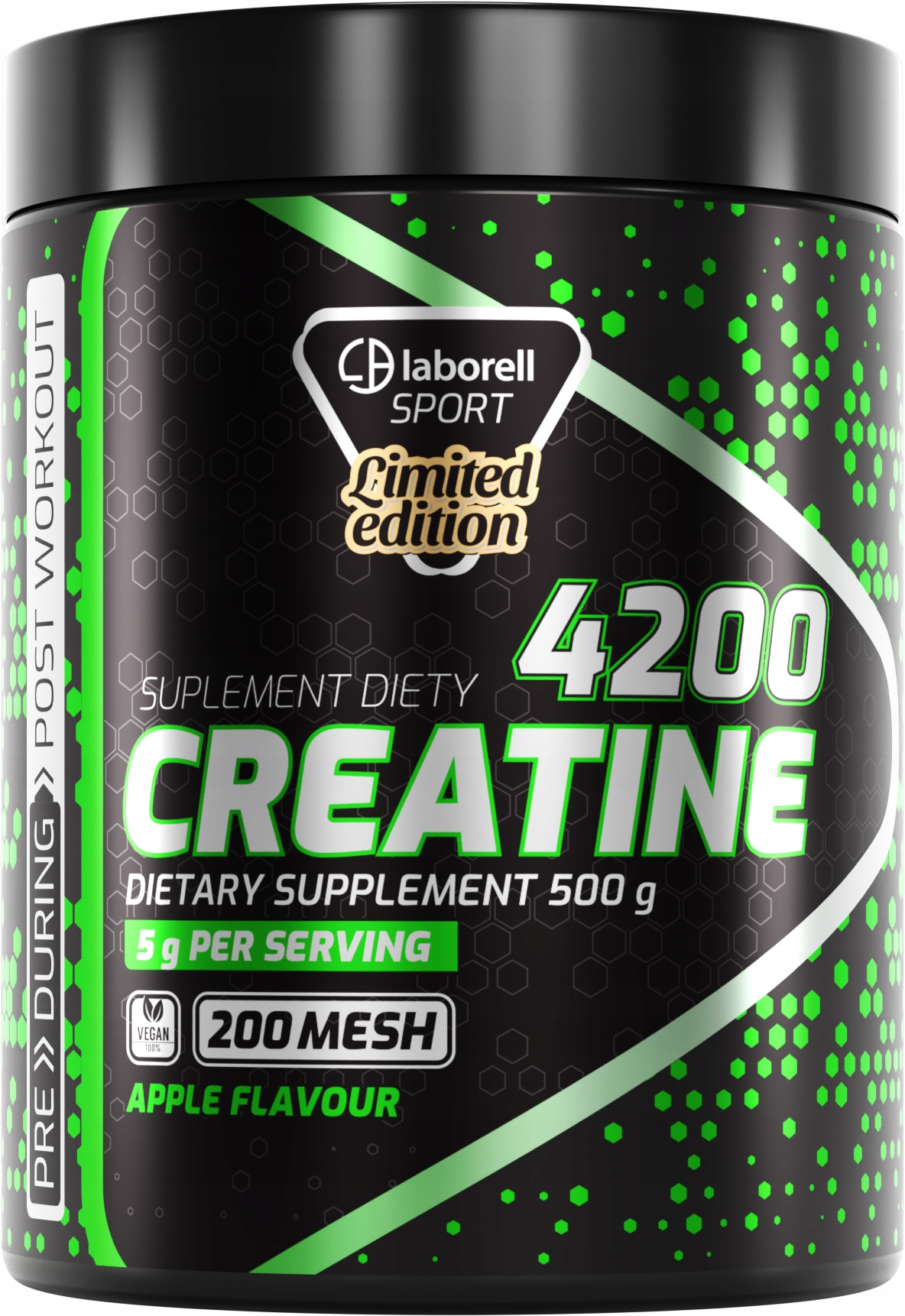 Laborell CREATINE MONOHYDRATE KREATIN 500g ŠTÚDIE, SILA