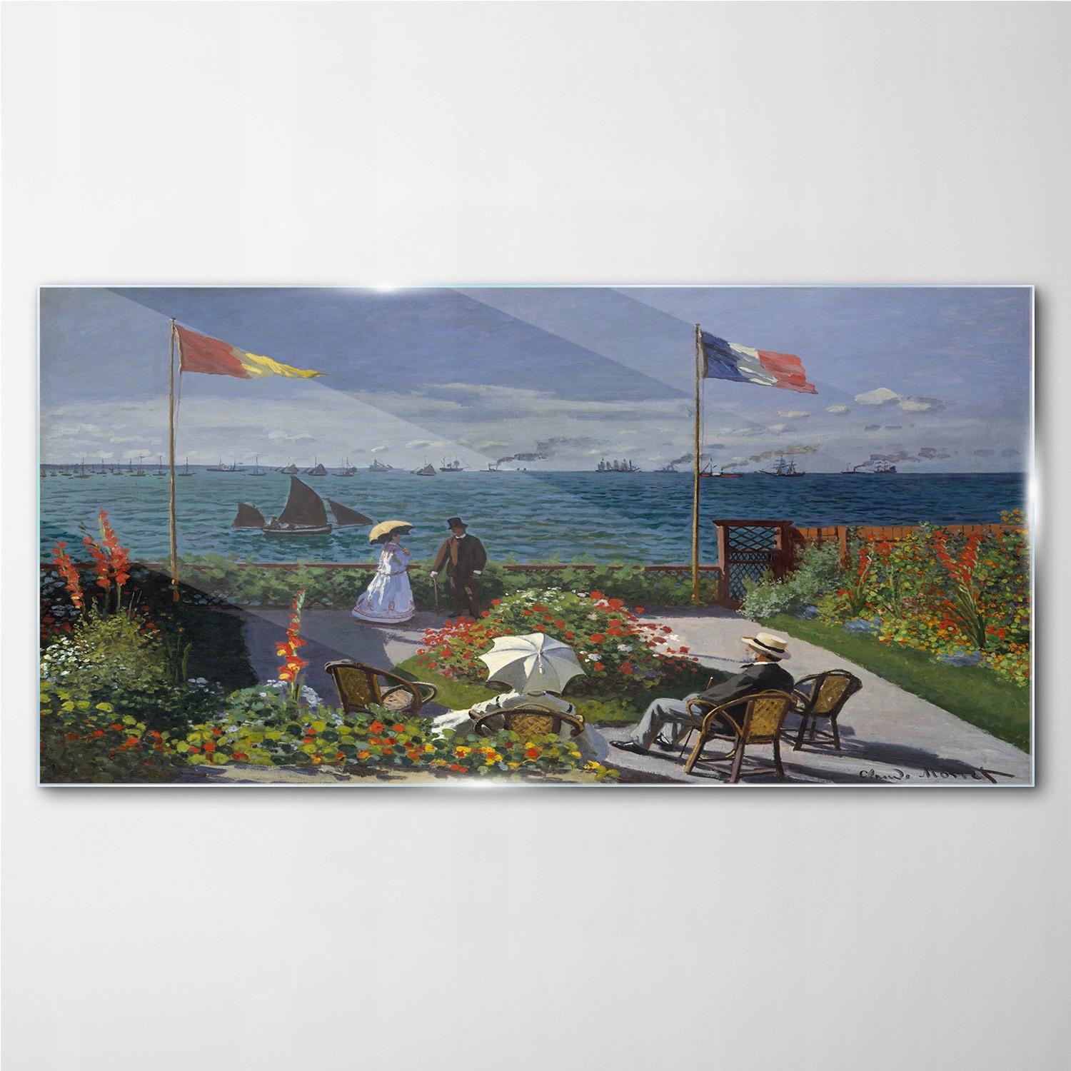 

Obraz szklany Ogród natura sztuka Monet 100x50 cm