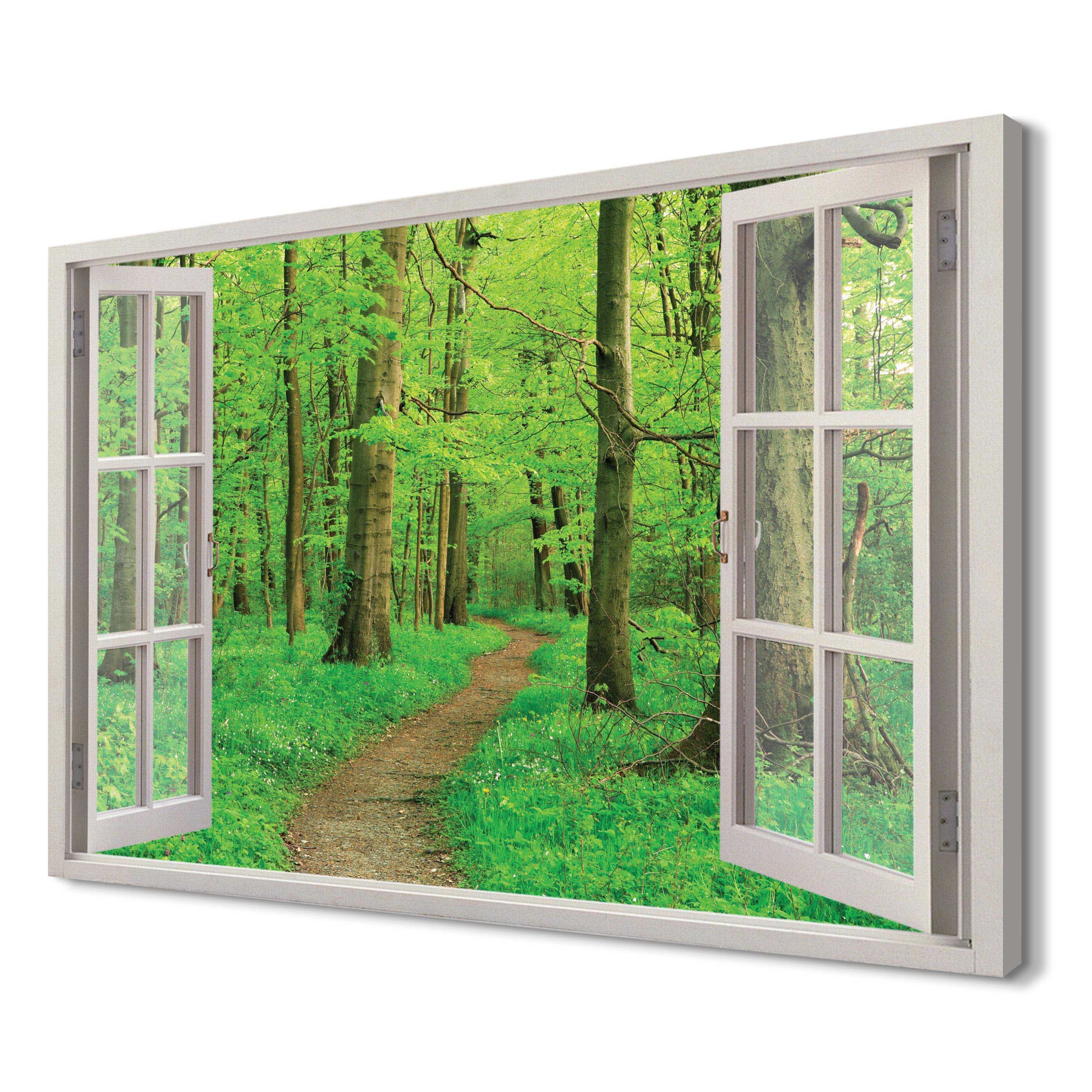 

Zielony las liście Canvas obrazy drukowane 120x80