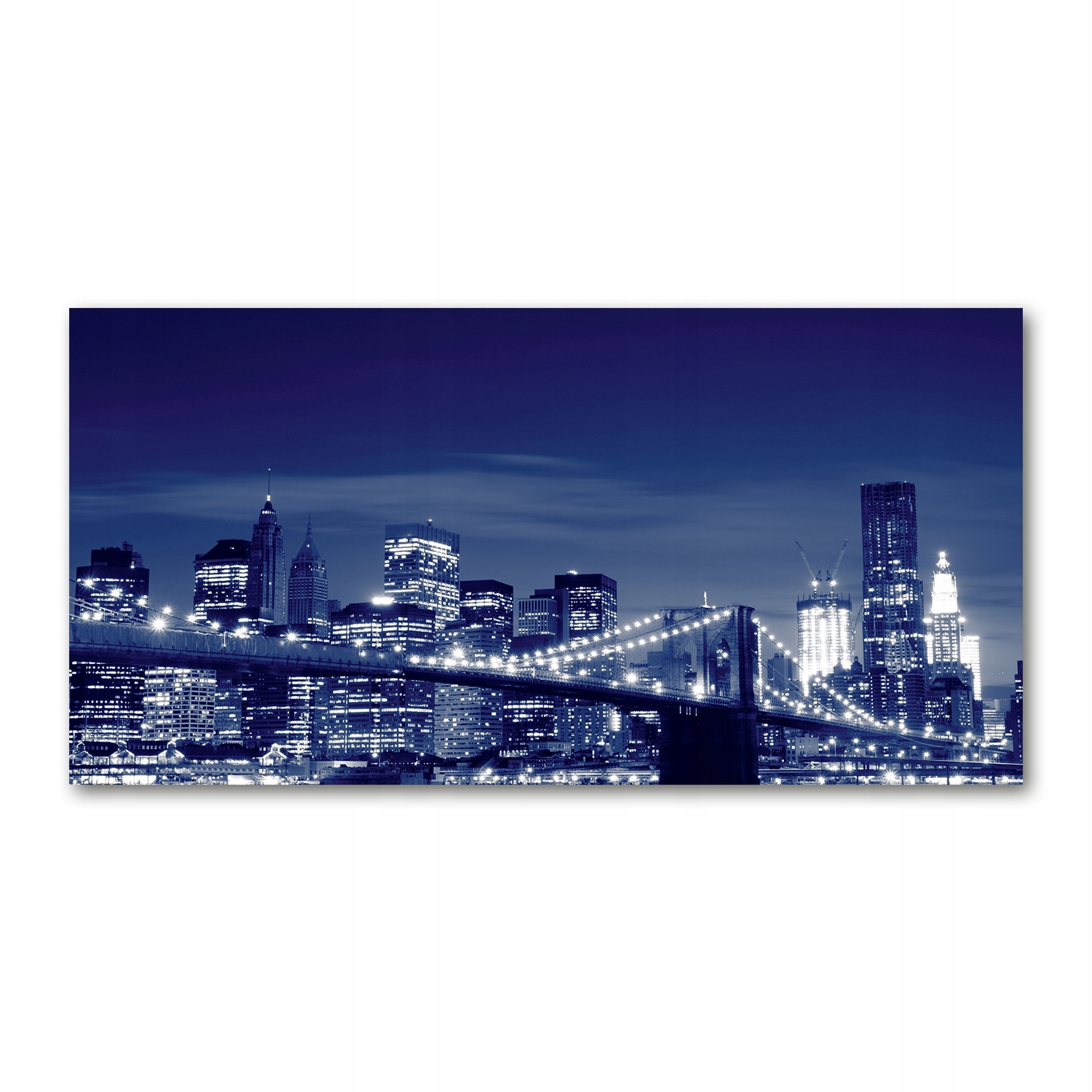 

Foto obraz akryl zdjęcie Nowy Jork nocą 120X60 cm