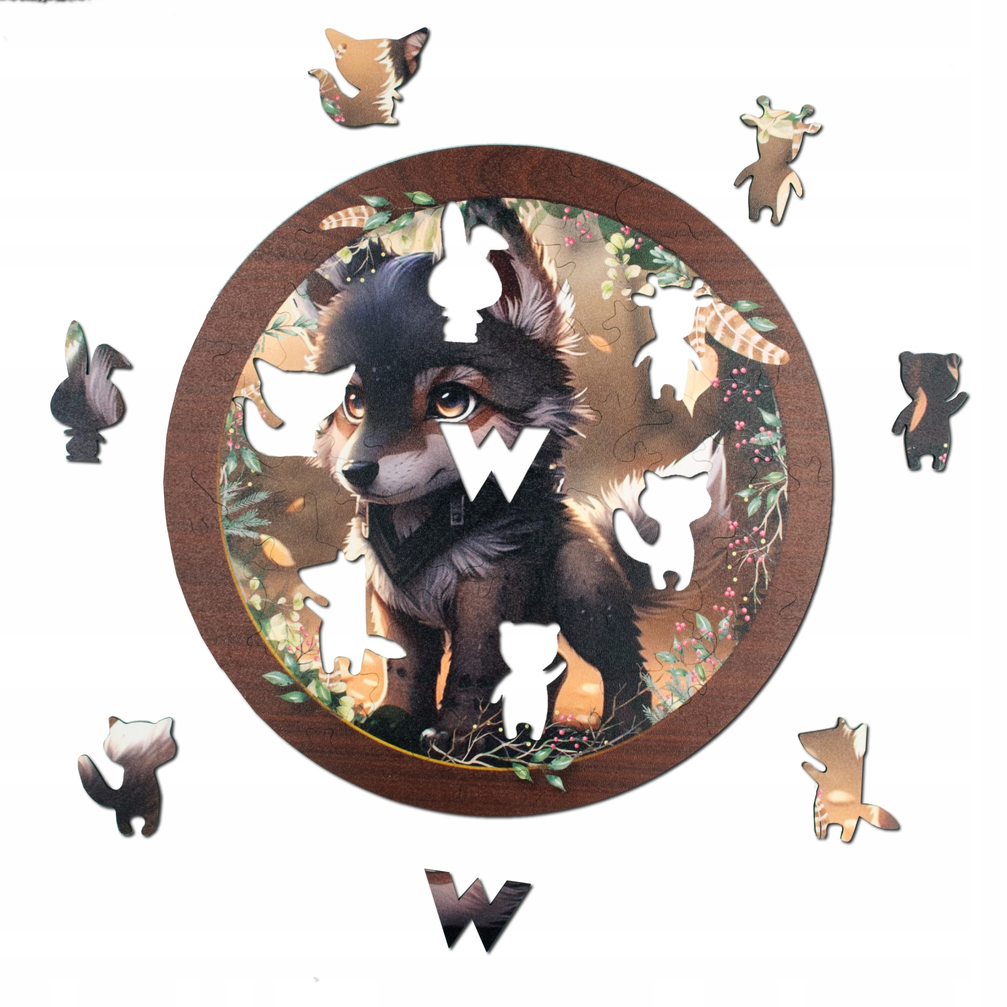 Puzzle drewniane WOOD YOU DO | Wolf | 40 elementów | XL Marka WOOD YOU DO