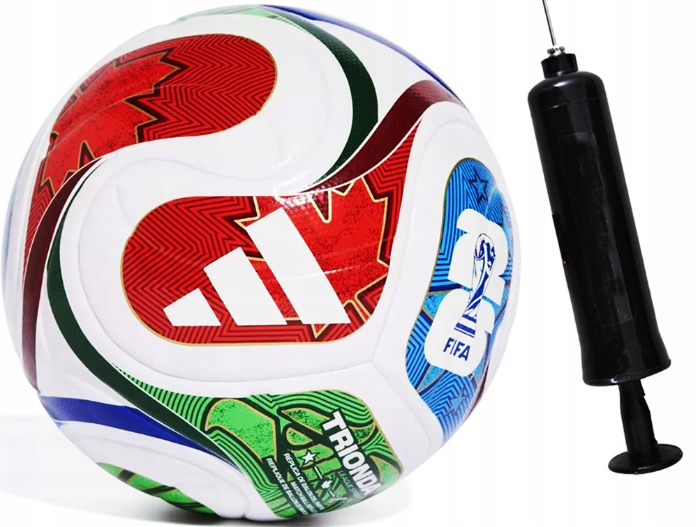 Adidas Piłka Nożna Juniorska Fifa 2026 Trionda J350 JD8167 r. 5 Pompka