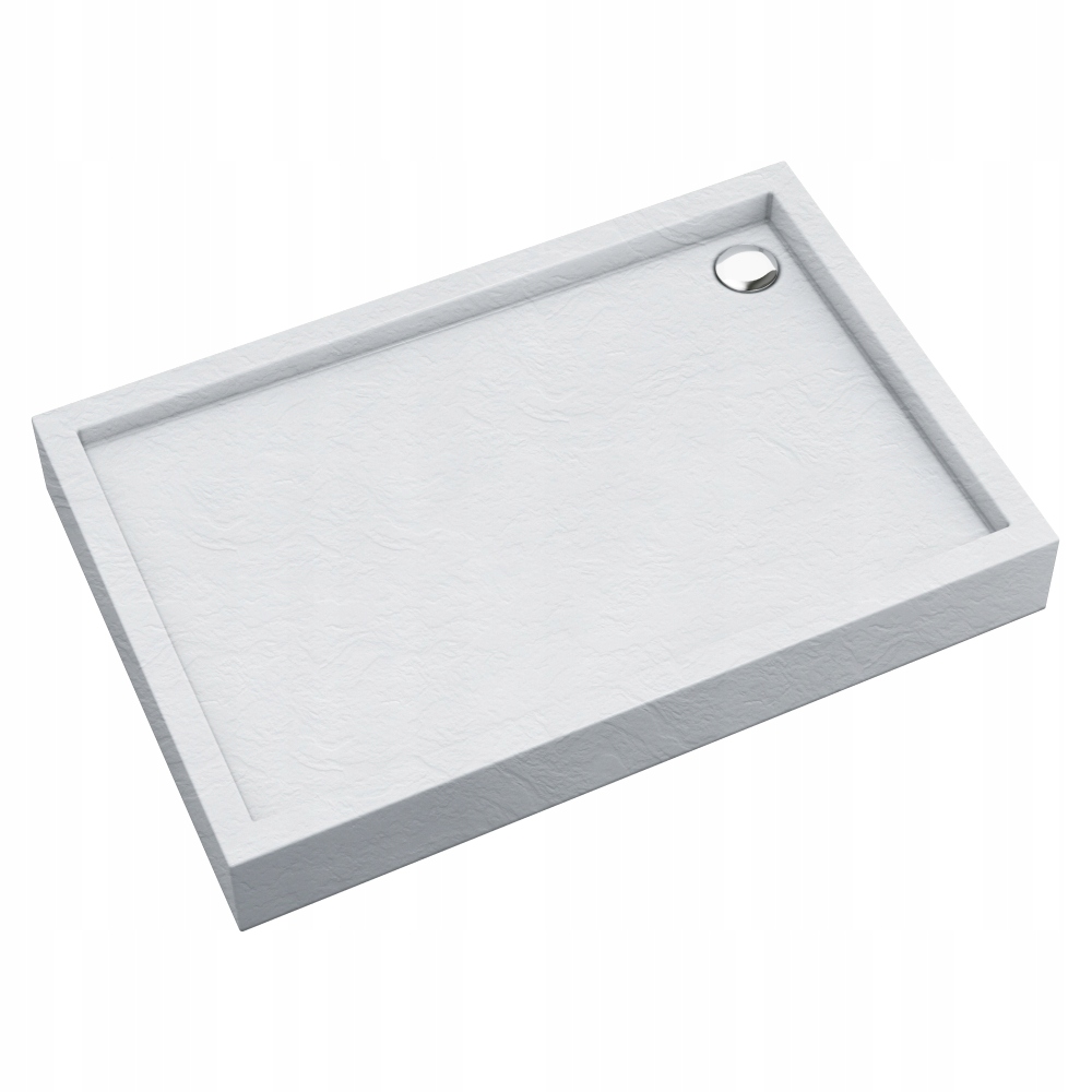 Obdélníková kompaktní sprchová vanička Schedline Favory bílý kámen 100x90 sifon