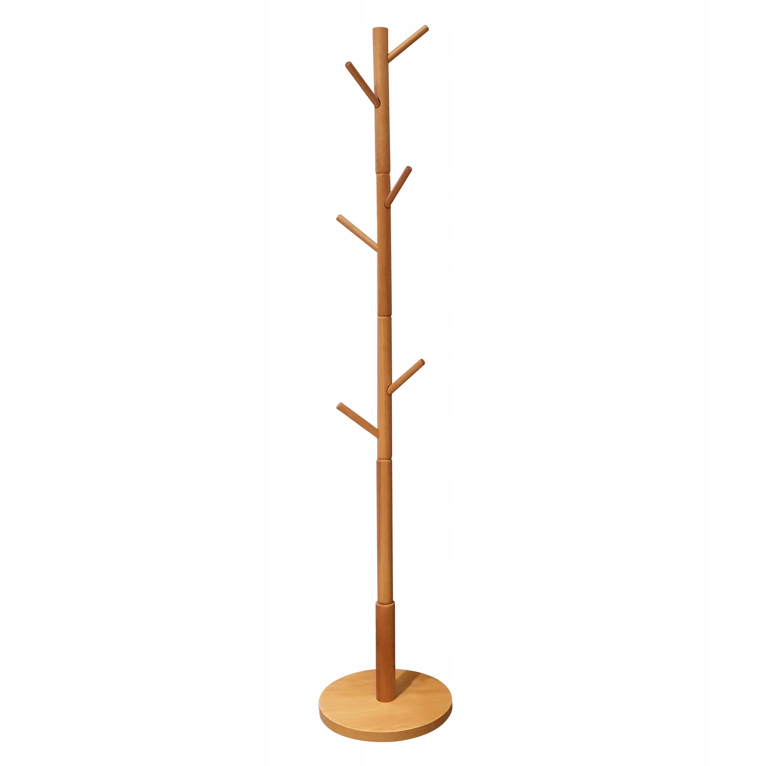 

Wieszak Drewniany Stojący Na Ubrania Natural 172cm