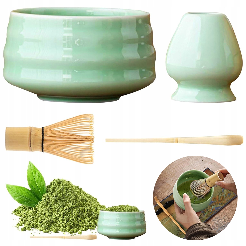 Šlehací metla na matchu, sada 4 kusů na čaj Matcha, sada metel Matcha