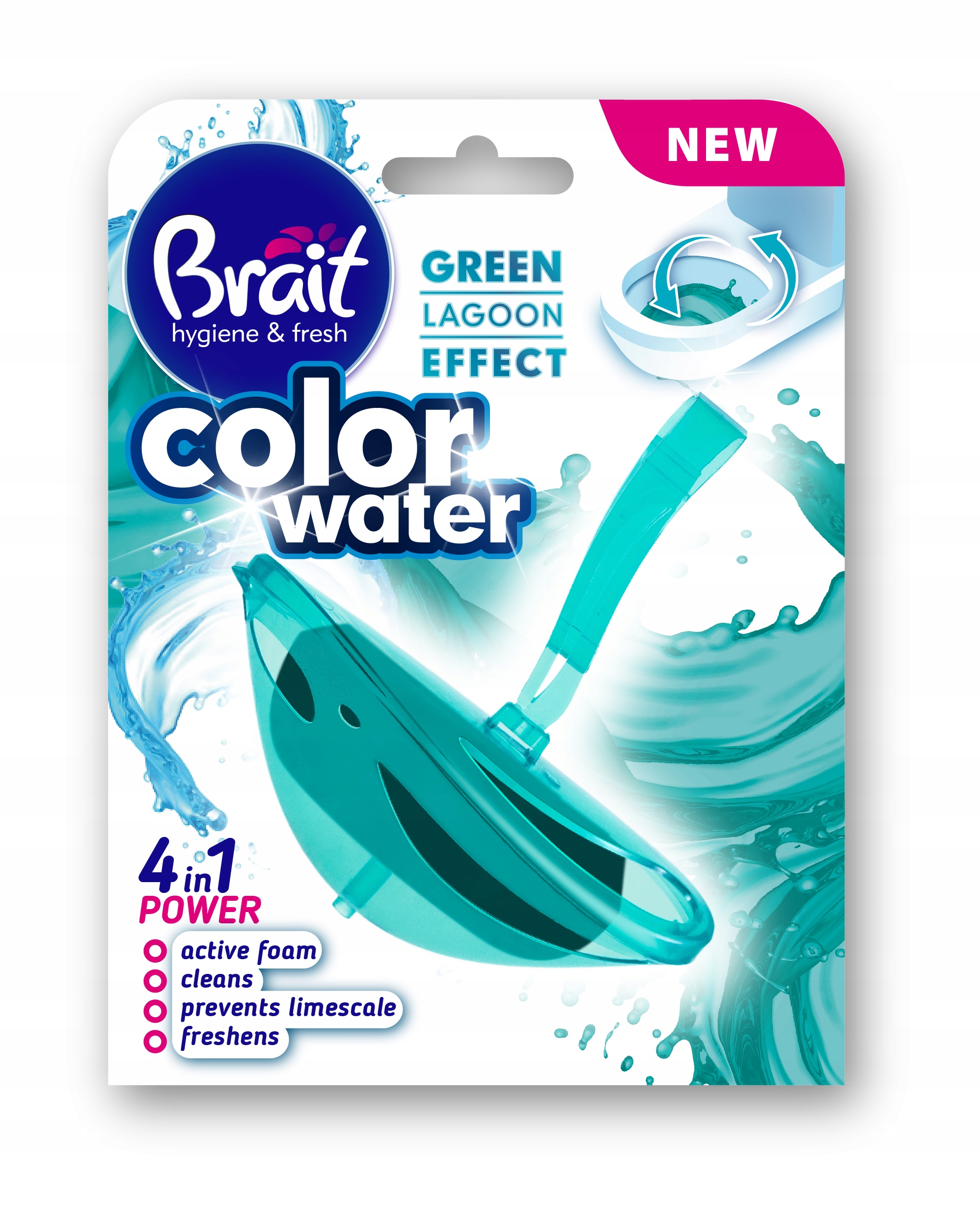 

Kostka Toaletowa Brait 40G color water 4w1 Green