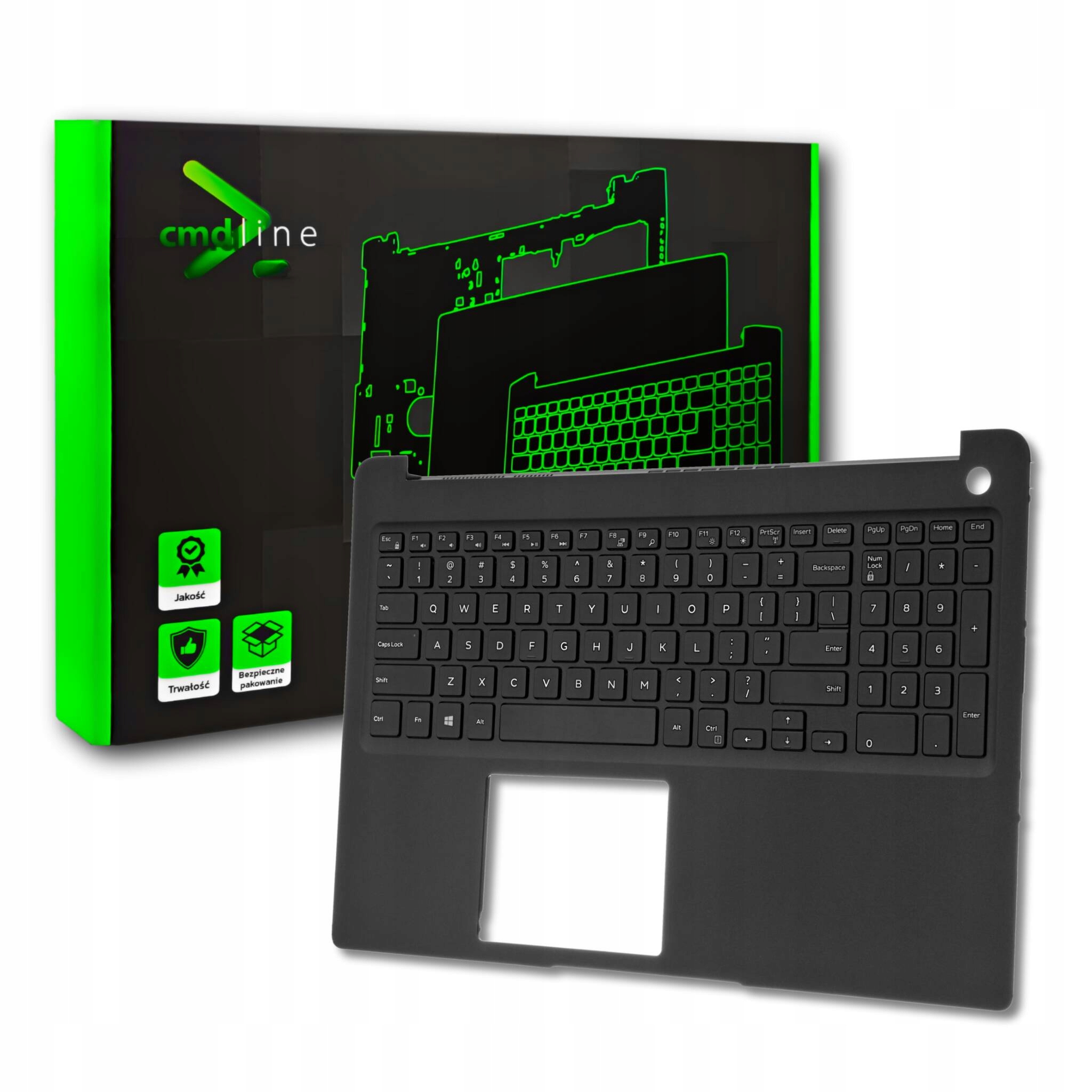 Palmrest Klawiatura Do Dell Latitude 3500 P86F 0XPXMR Blk