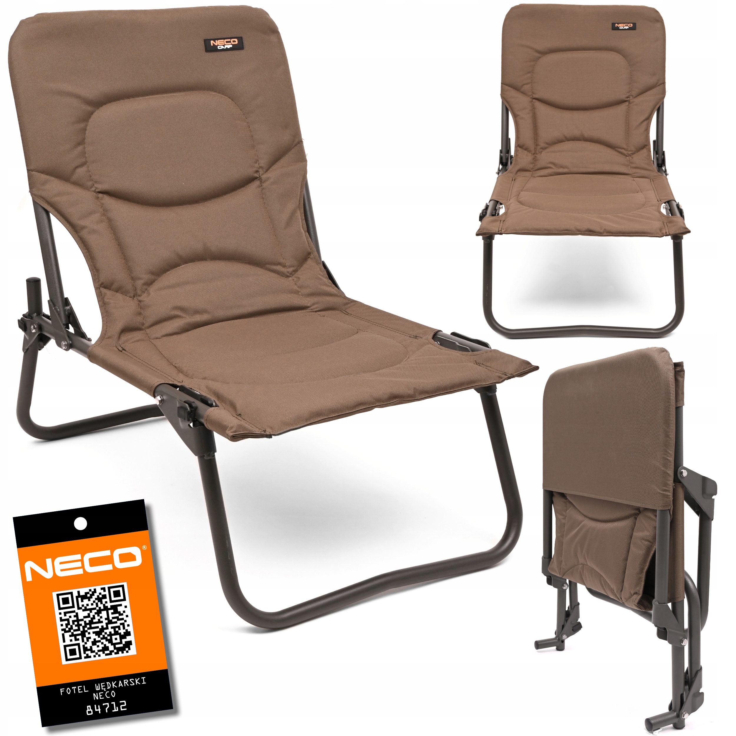 Krzesło Fotel Wędkarski Neco Carp Karpiowy