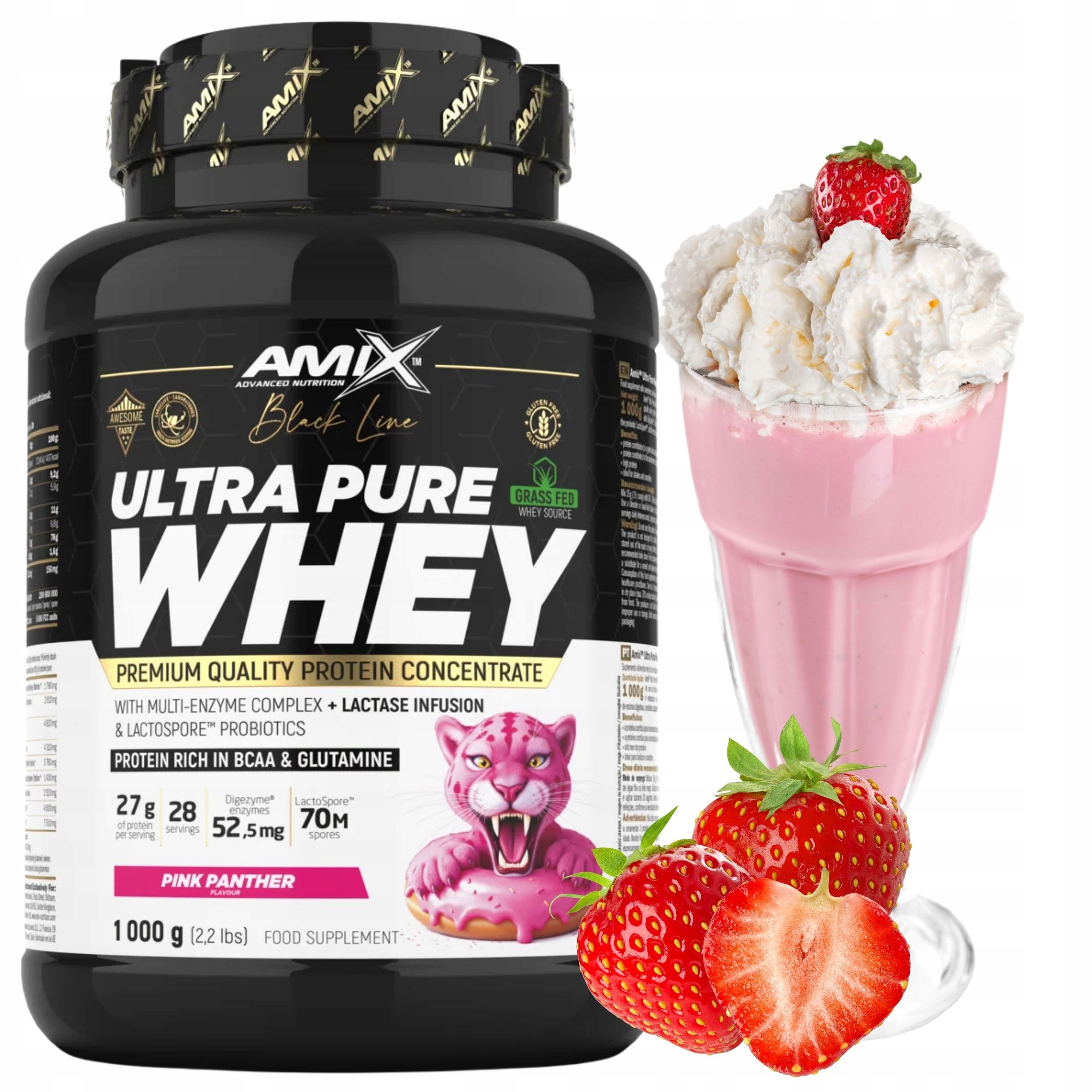 Whey Protein Concentrate Protein Ultra Pure Jahoda 1000 g