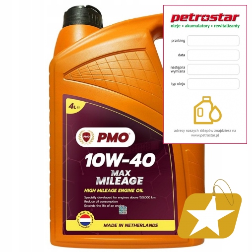 Pmo 10W40 Max-mileage Old Car 4L