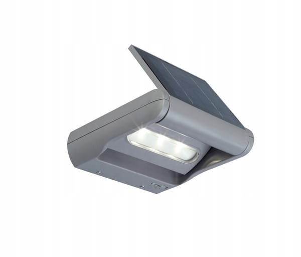 Venkovní nástěnné svítidlo Lutec Mini Ledspot šedé 1W solární IP44 4000K