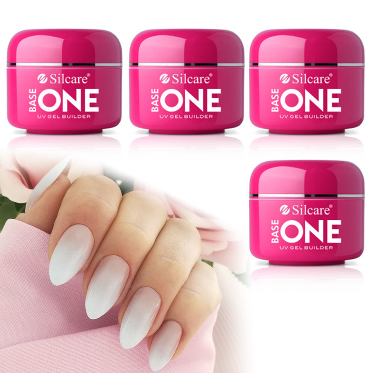 

3+1 Żel 50g do paznokci Base One Wybór Silcare