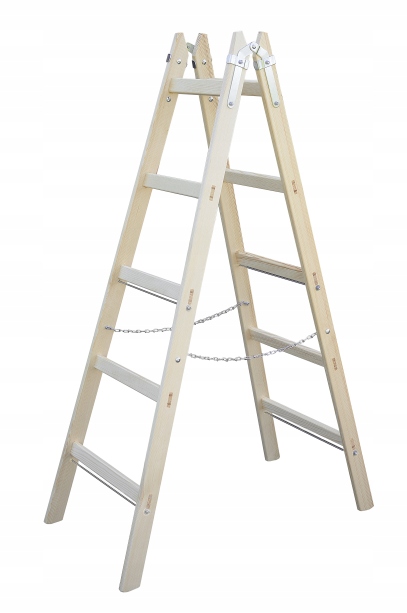 

Drabina Drewniana Malarska Rozstawna 2x5 - MDgroup