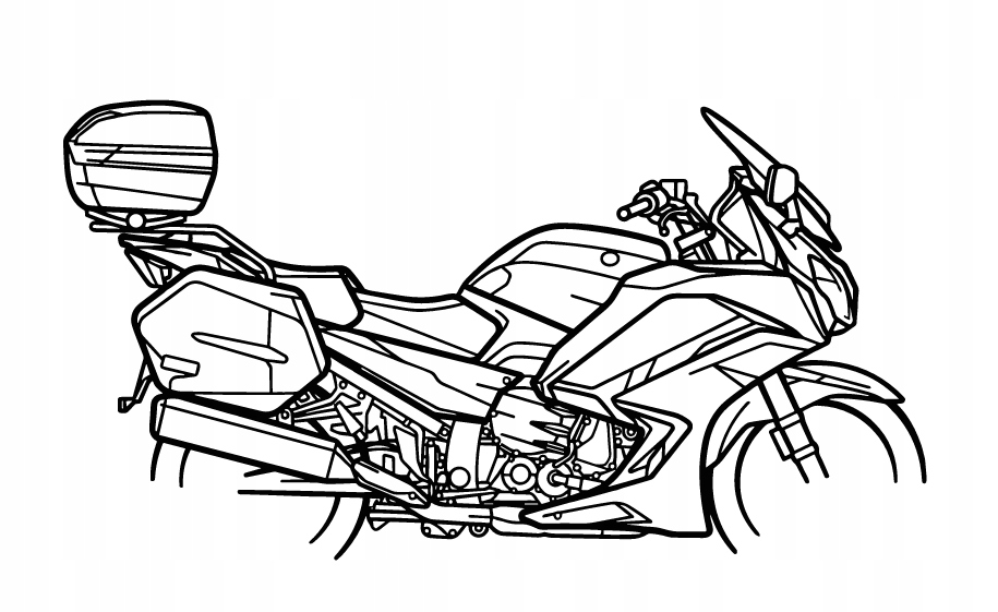 DEKORACJA ścienna Obraz Motocykl Yamaha FJR 1300